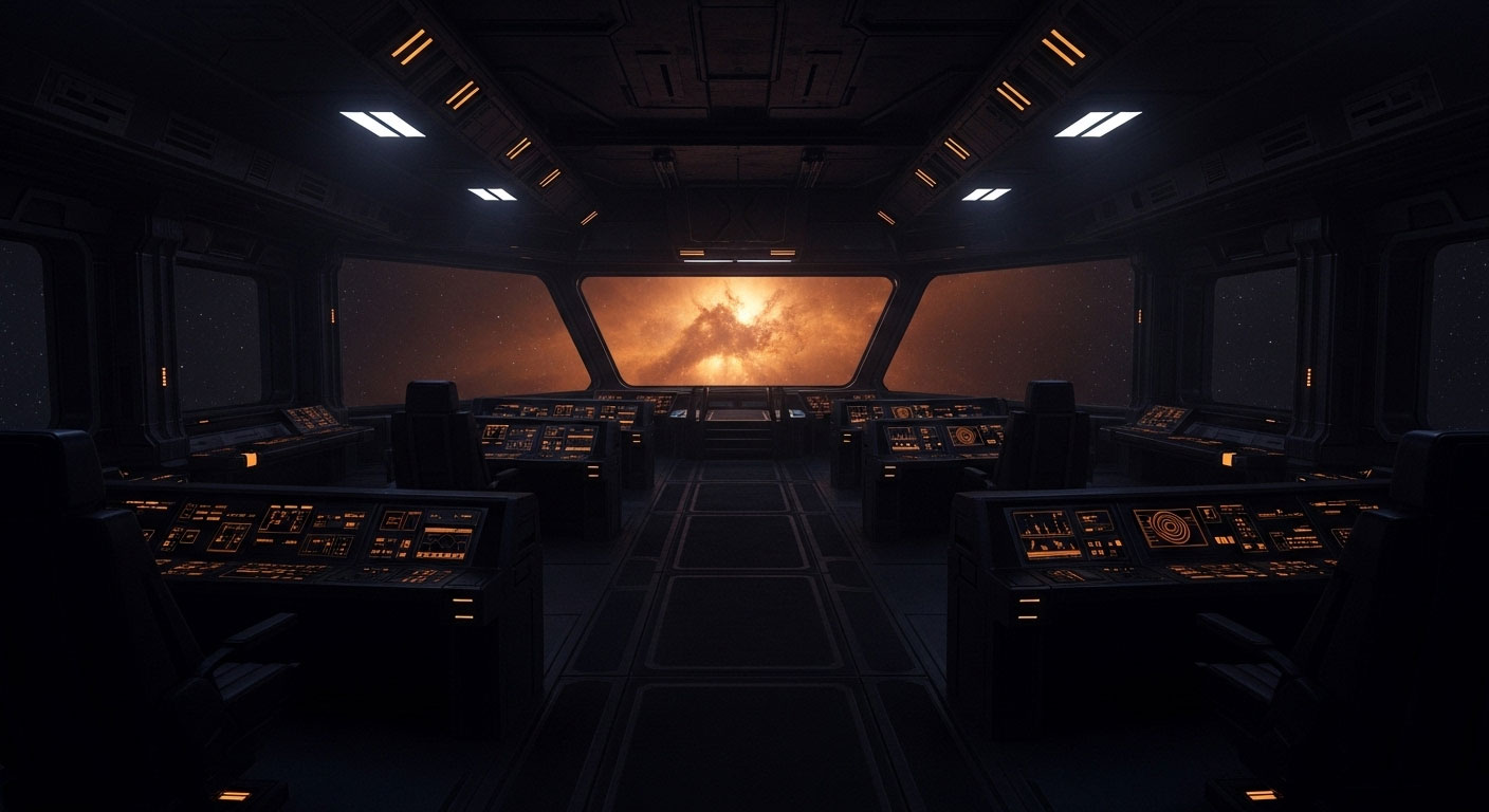 Futuristic command center background